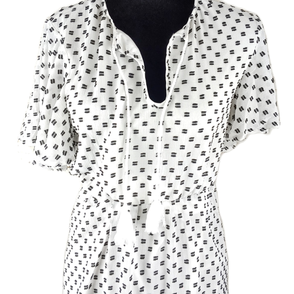 NWT JACK by BB Dakota $78 Wmns XS Black & White We-Dot-You Dress  - Picture 4 of 9